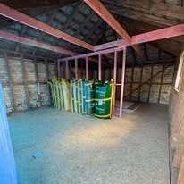 Wall framing with insulation ready to go in